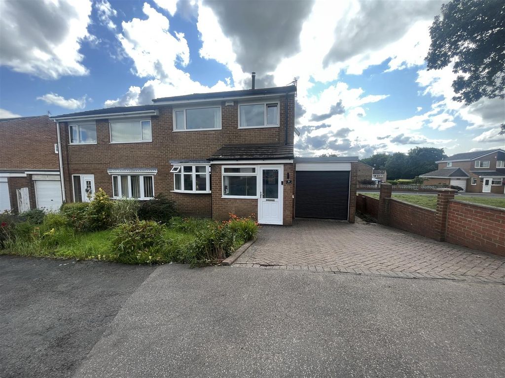 3 bed semi-detached house for sale in Satley Close, Crook DL15, £175,000