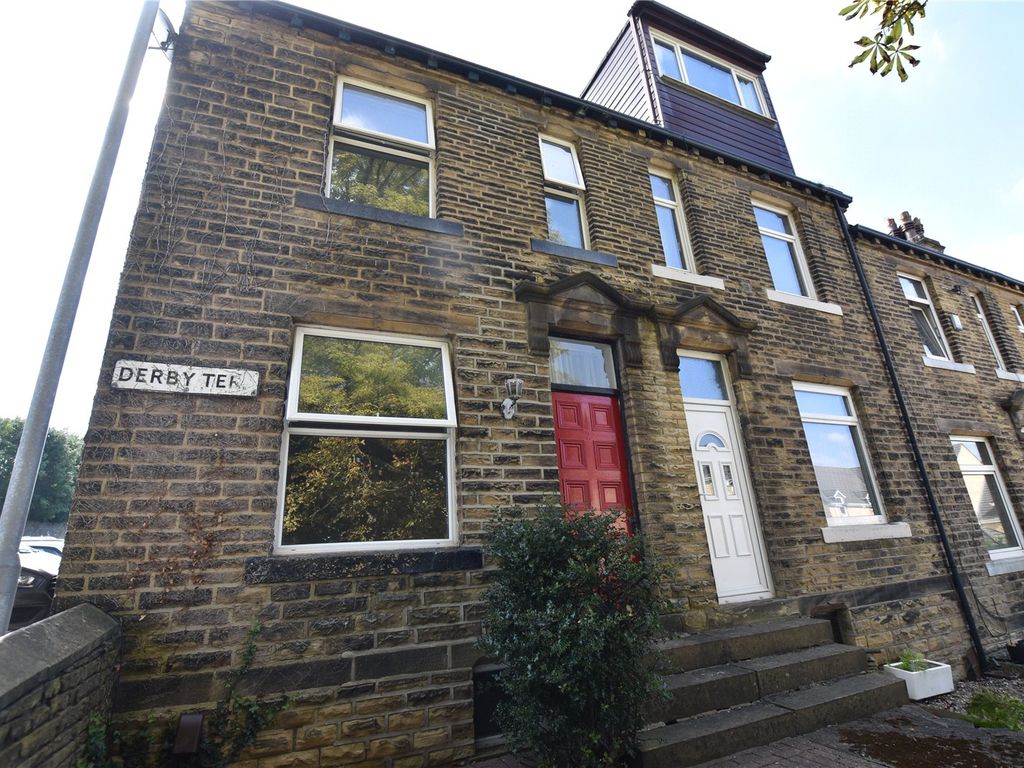 3 bed terraced house for sale in Derby Terrace, Apperley Bridge, Bradford BD10, £224,950