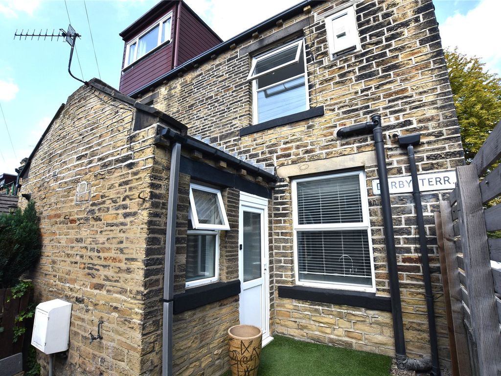 3 bed terraced house for sale in Derby Terrace, Apperley Bridge, Bradford BD10, £224,950