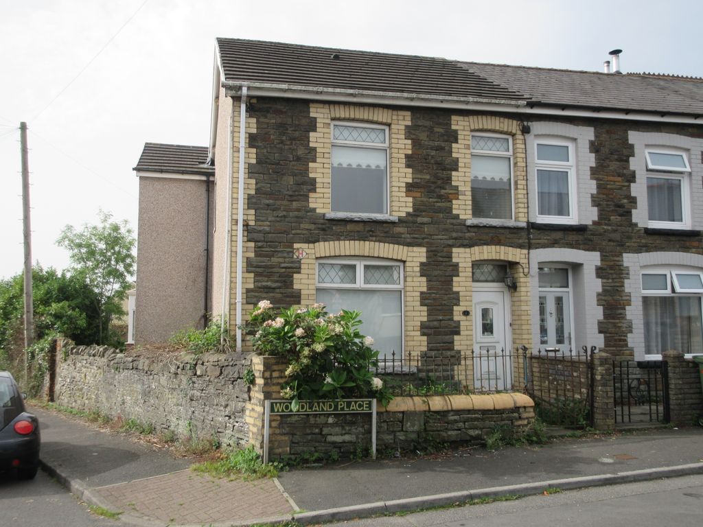 3 bed end terrace house for sale in Woodland Place, Gilfach CF81, £165,000