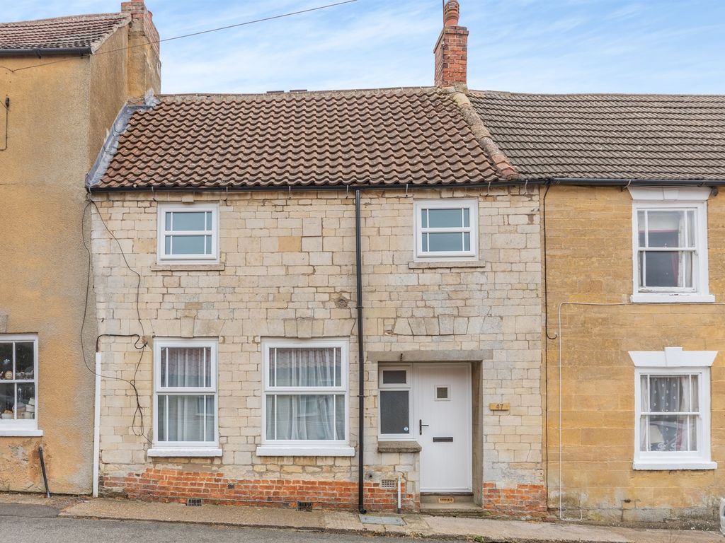 3 bed terraced house for sale in High Street, Colsterworth, Grantham NG33, £180,000