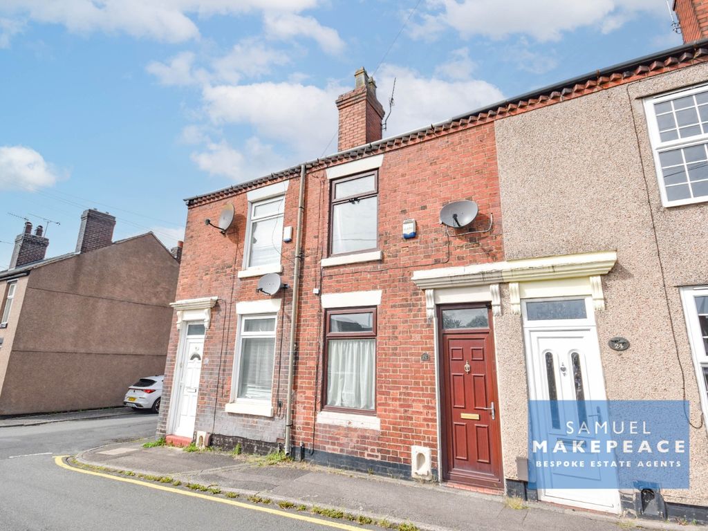 2 bed terraced house for sale in Russell Street, Newcastle, Staffordshire ST5, £90,000