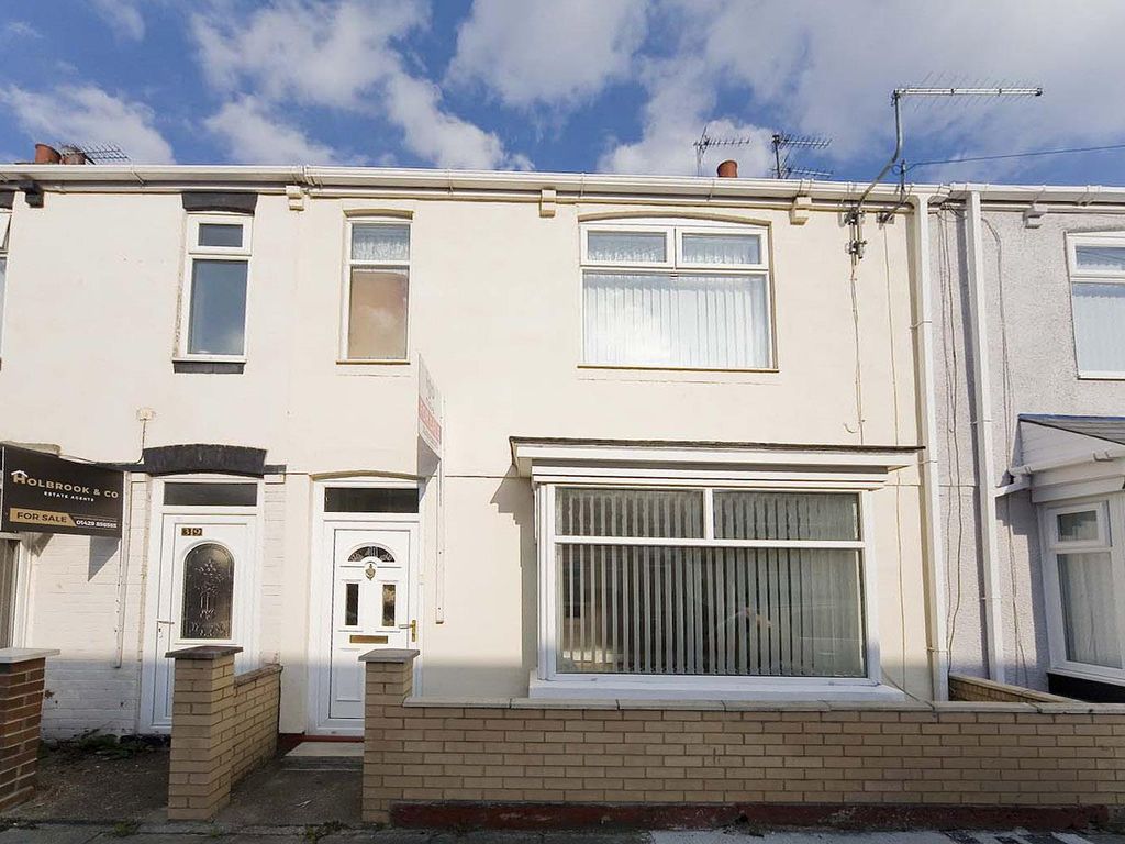 3 bed terraced house for sale in Wolviston Road, Hartlepool TS25, £85,000
