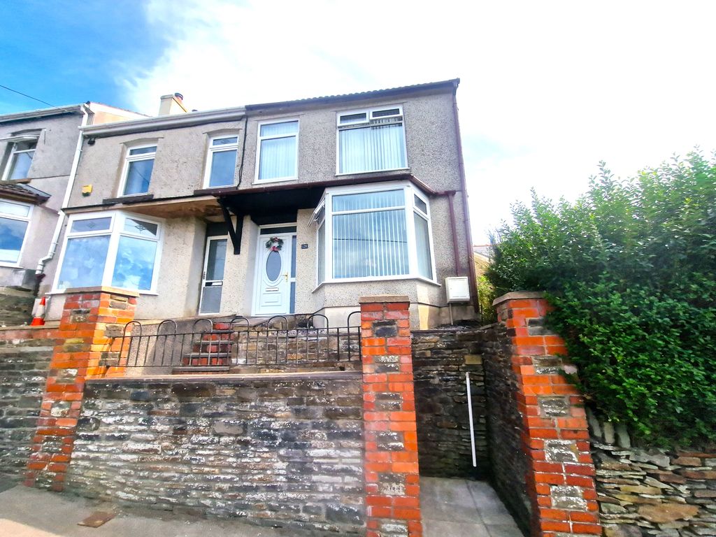 3 bed semi-detached house for sale in Brynithel Terrace, Abertillery NP13, £147,000