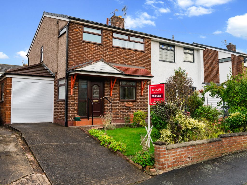 3 bed semi-detached house for sale in Camborne Road, Burtonwood, Warrington WA5, £190,000
