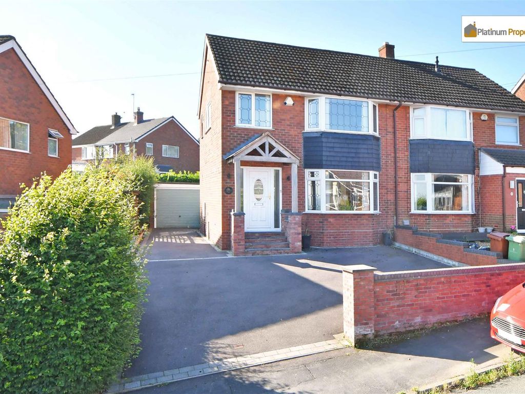 3 bed semi-detached house for sale in Hollies Drive, Meir Heath ST3, £260,000