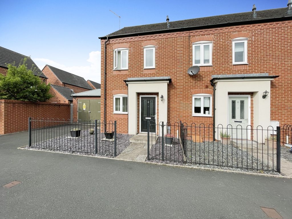2 bed end terrace house for sale in St Johns Drive, Hawksyard, Rugeley WS15, £180,000