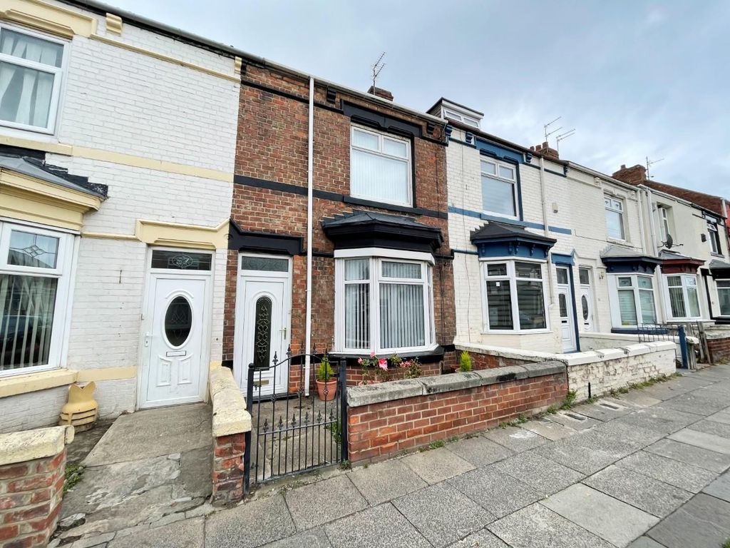 3 bed terraced house for sale in Brougham Terrace, Hartlepool TS24, £69,950