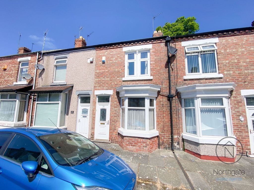 2 bed terraced house for sale in Columbia Street, Darlington DL3, £90,000