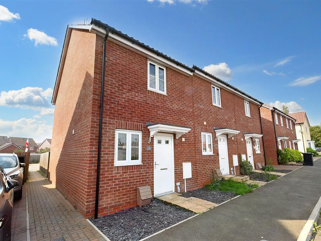 2 bed end terrace house for sale in River Way, Great Blakenham, Ipswich IP6, £220,000