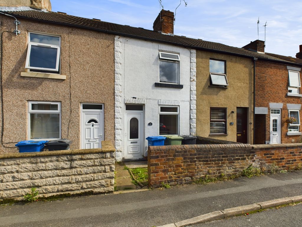 2 bed terraced house for sale in Wellington Street, New Whittington, Chesterfield S43, £110,000
