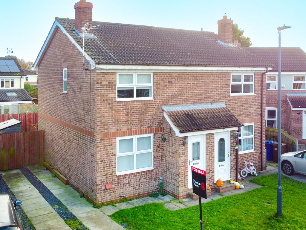 3 bed semi-detached house for sale in Ash Close, North Duffield, Selby YO8, £190,000