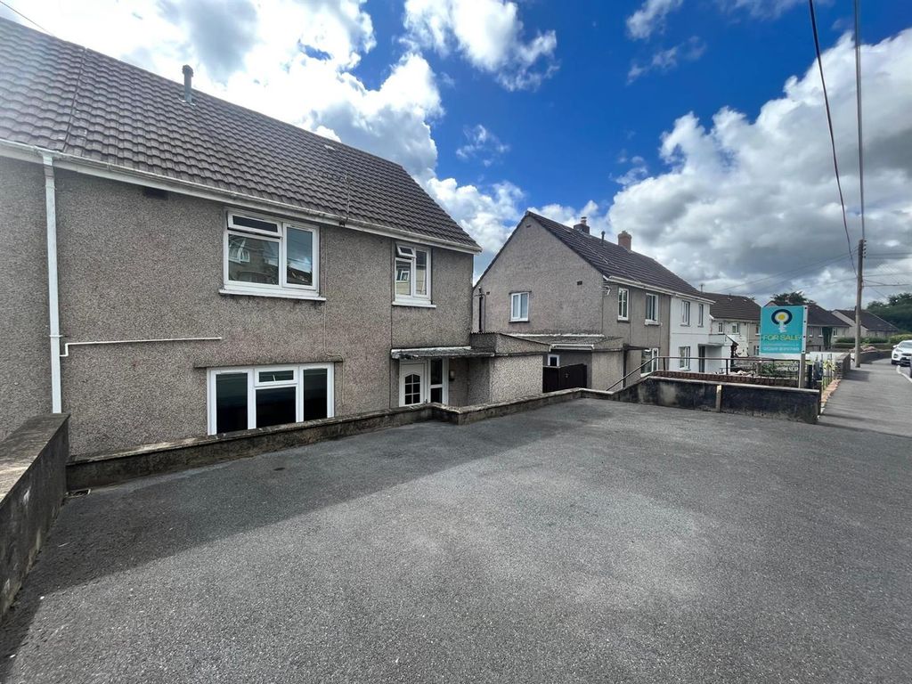 3 bed semi-detached house for sale in Heol Llethryd, Pontyberem, Llanelli SA15, £129,995