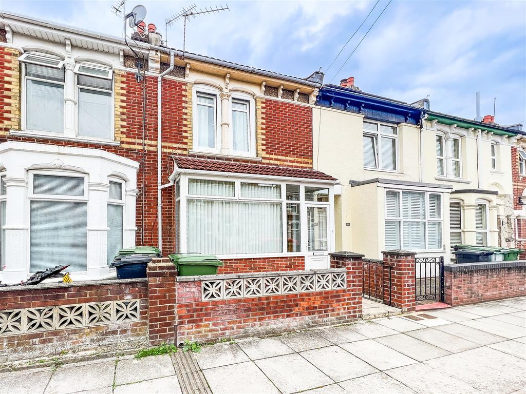 3 bed terraced house for sale in Belgravia Road, Portsmouth PO2, £265,000