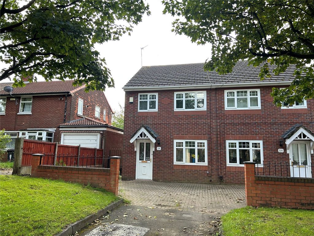 3 bed semi-detached house for sale in Fir Tree Avenue, Oldham, Greater Manchester OL8, £195,000