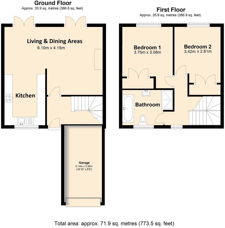 2 bed end terrace house for sale in Heol-Y-Frenhines, Dinas Powys CF64, £270,000