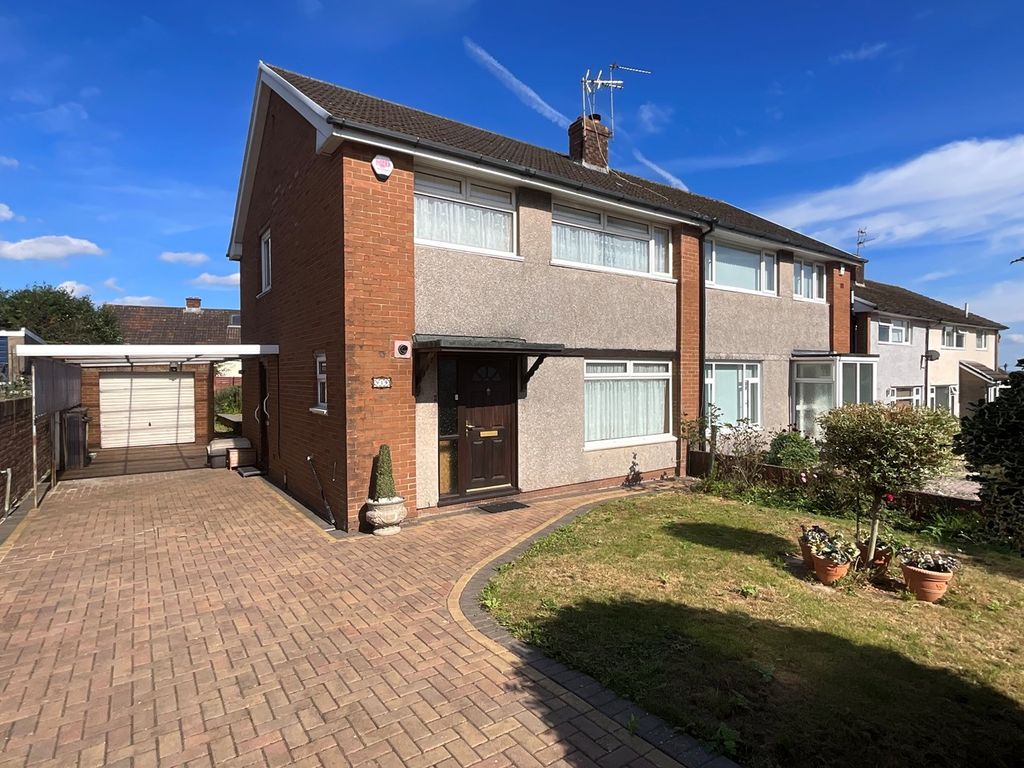3 bed semi-detached house for sale in Glandovey Grove, Rumney, Cardiff CF3, £225,000