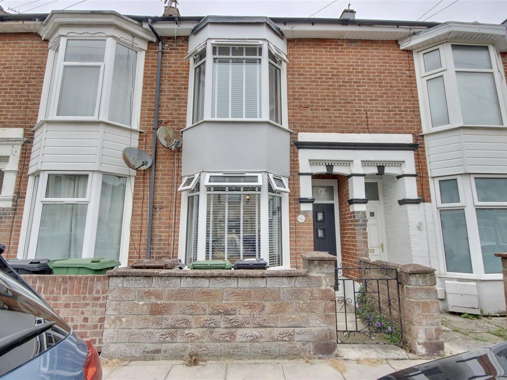 3 bed terraced house for sale in Delamere Road, Southsea PO4, £300,000