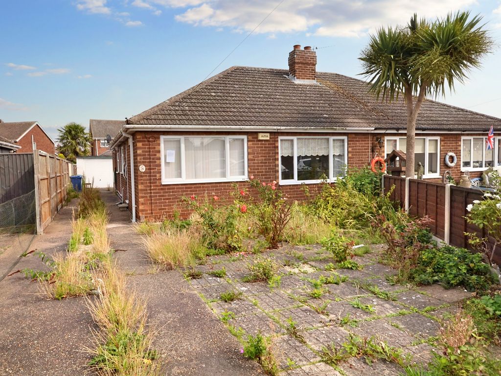 2 bed semi-detached bungalow for sale in Clee Ness Drive, Humberston DN36, £160,000