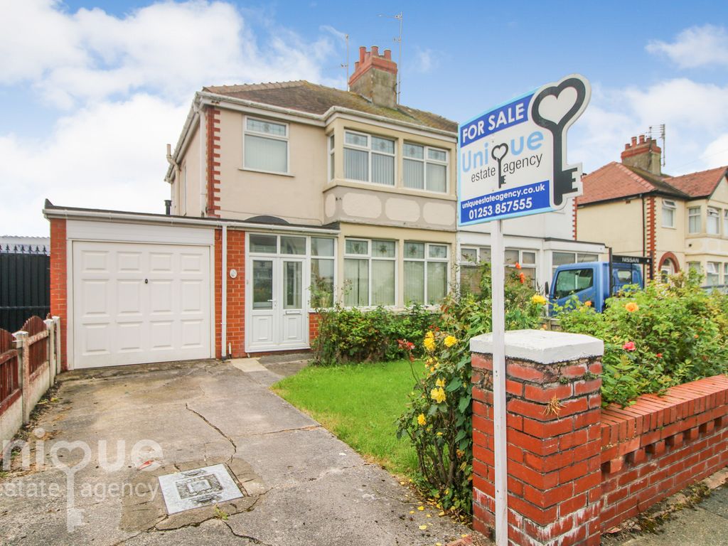 3 bed semi-detached house for sale in Westmorland Avenue, Thornton-Cleveleys FY5, £149,950