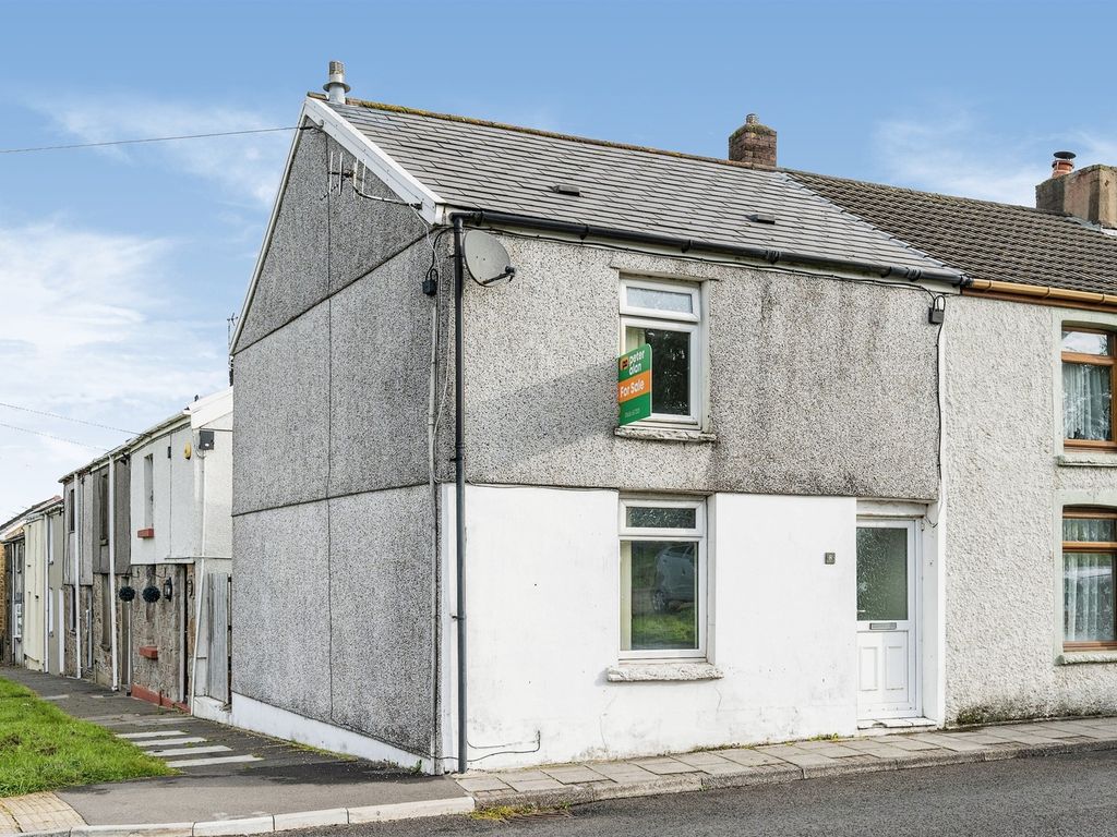 2 bed semi-detached house for sale in Morse Row, Bryncethin, Bridgend CF32, £70,000