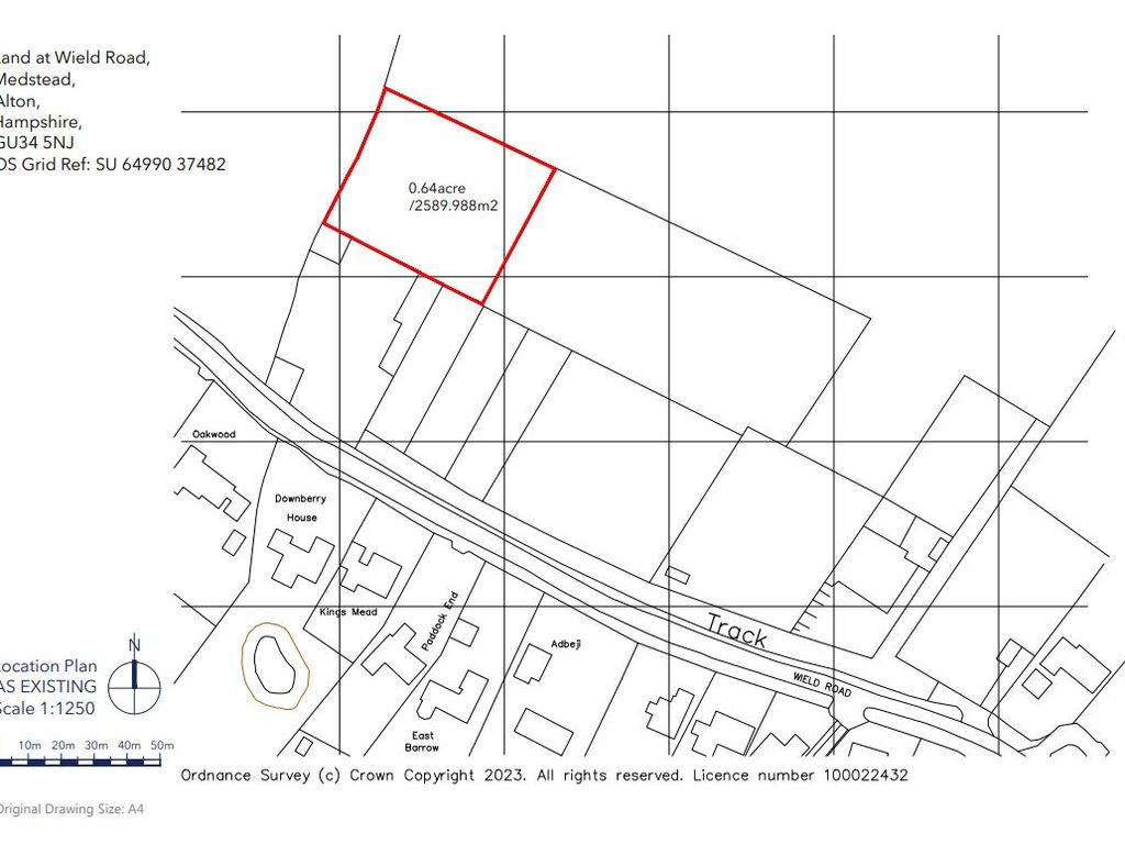 Land for sale in Wield Road, Medstead, Alton GU34, £90,000