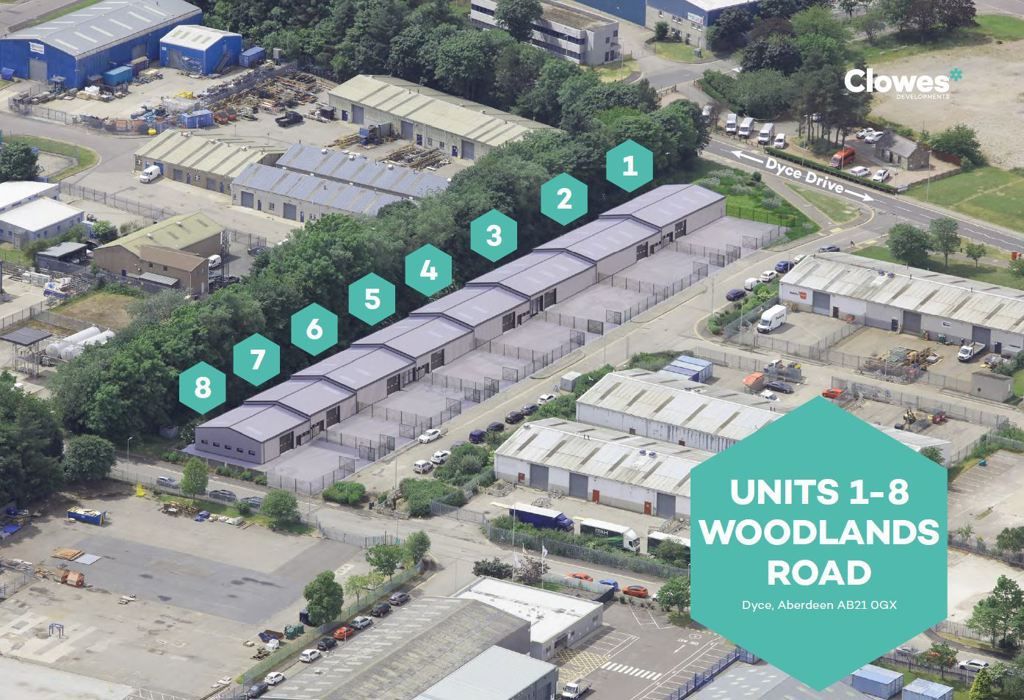 Industrial for sale in Unit 1-8, Woodlands Road, Dyce, Aberdeen AB21, £225,000