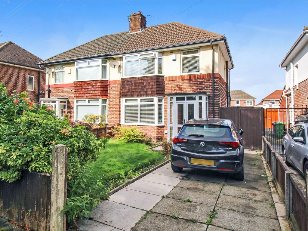 3 bed semi-detached house for sale in Bentham Drive, Childwall, Liverpool L16, £285,000