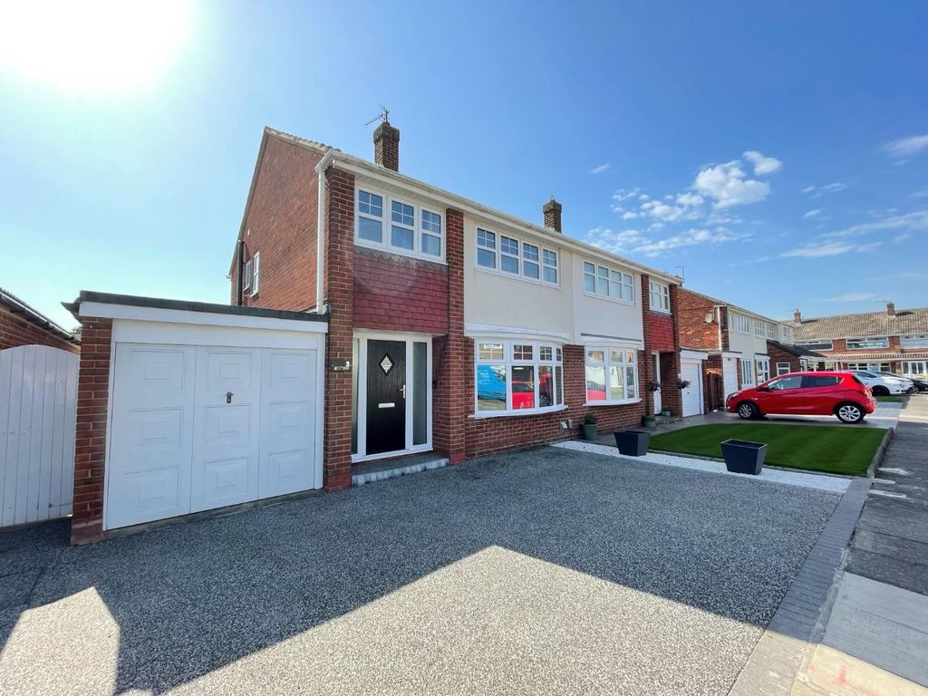 3 bed semi-detached house for sale in Roxby Close, Seaton Carew, Hartlepool TS25, £190,000