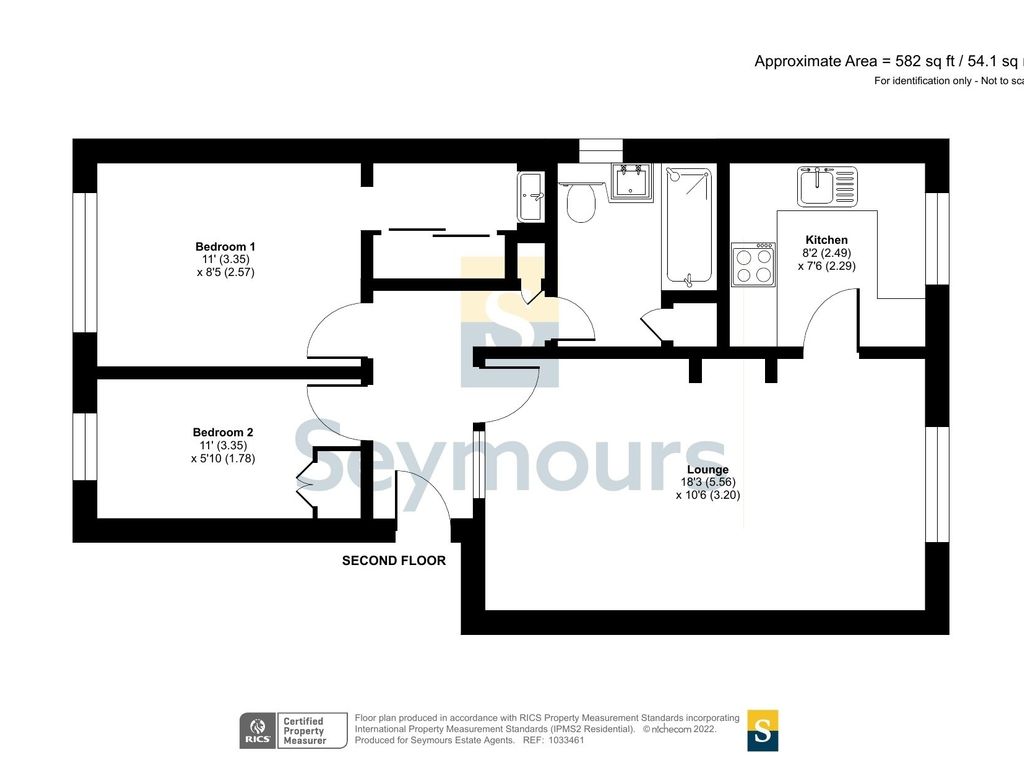 2 bed flat for sale in Ottershaw, Surrey KT16, £210,000