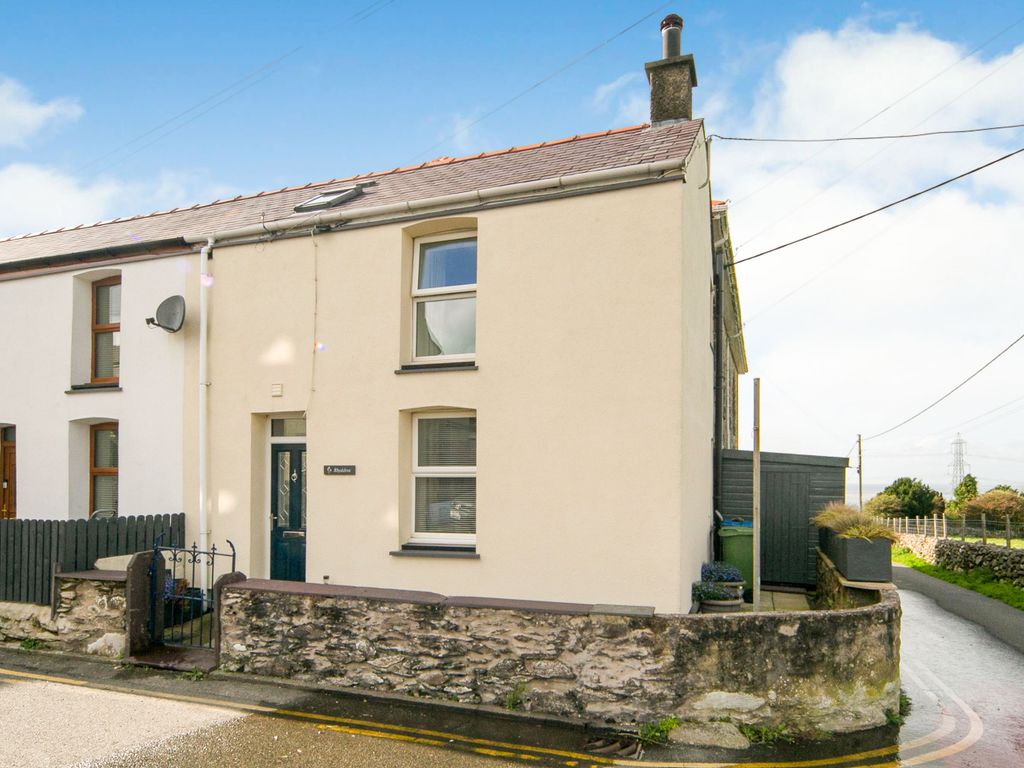 2 bed end terrace house for sale in Carmel, Caernarfon, Gwynedd LL54, £105,000
