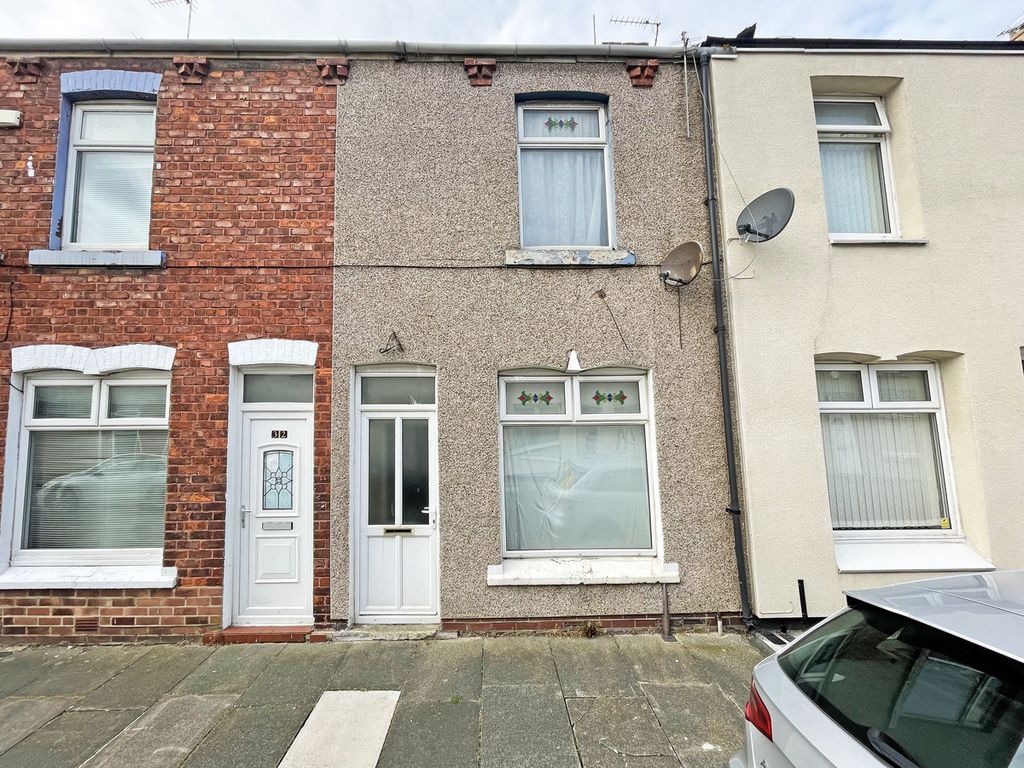 2 bed terraced house for sale in Jackson Street, Hartlepool TS25, £35,000