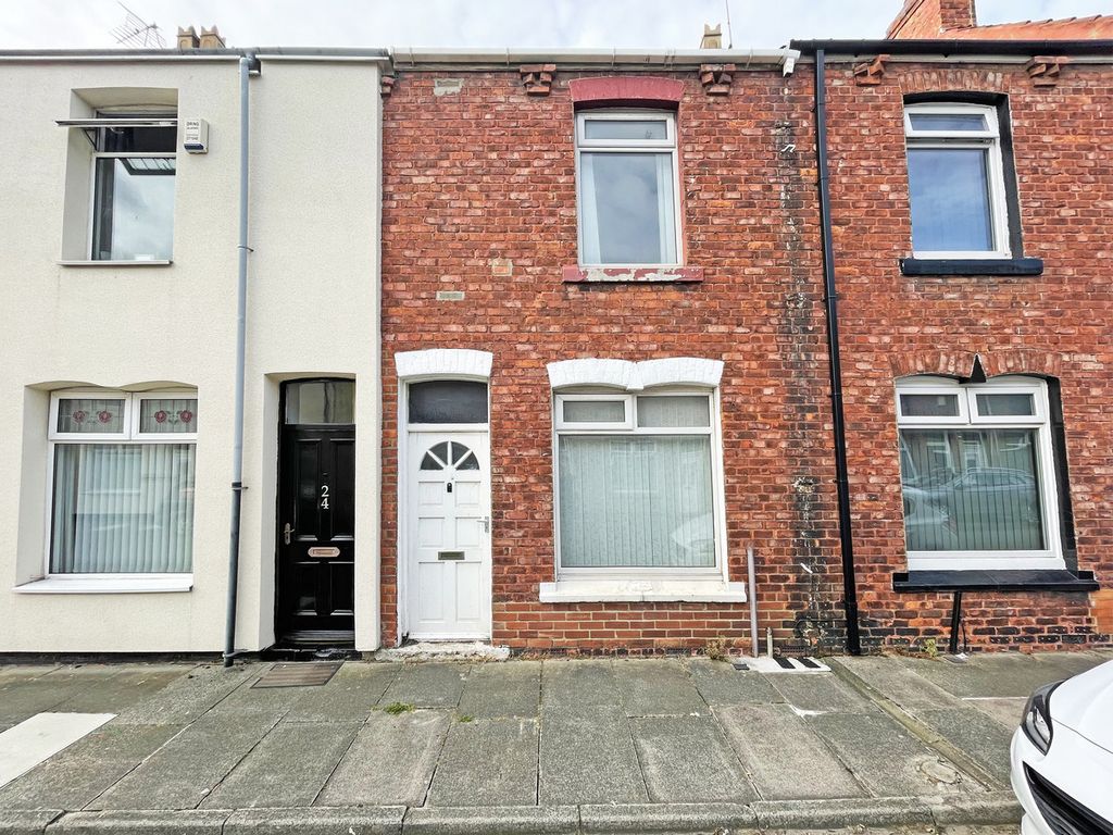 2 bed terraced house for sale in Jackson Street, Hartlepool TS25, £35,000