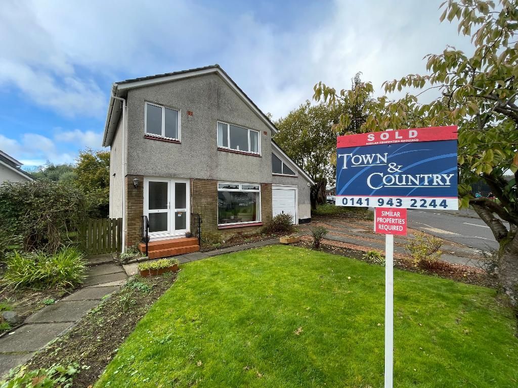 4 bed property for sale in Kinnaird Crescent, Bearsden G61, £289,000