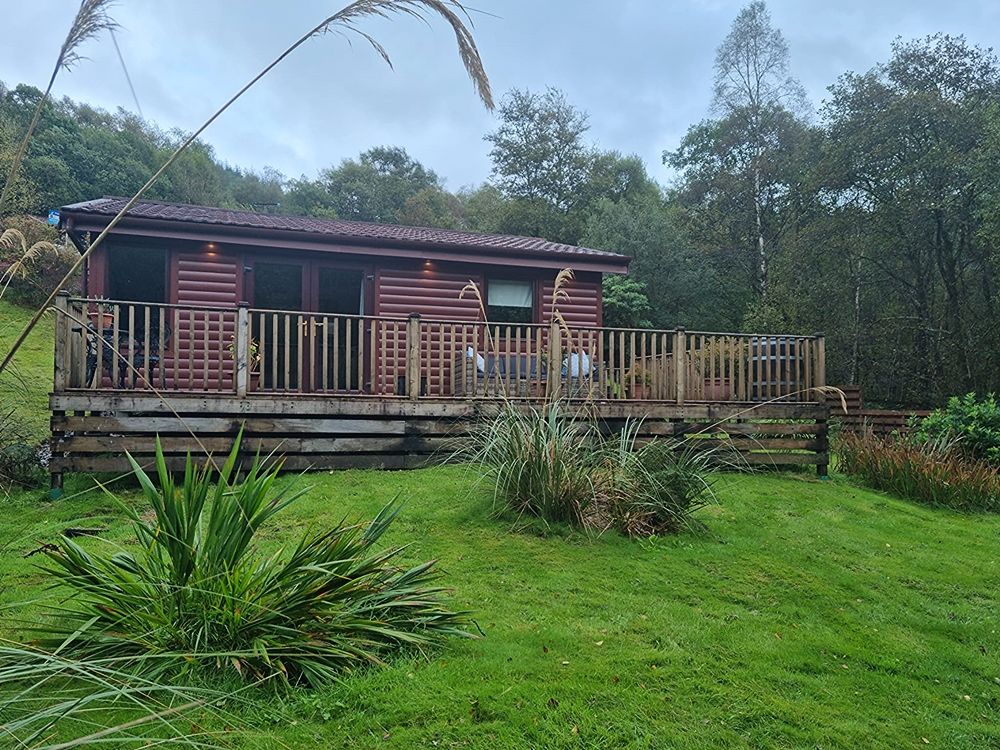2 bed lodge for sale in Whistlefield Lodges, Loch Eck, Dunoon PA23, £95,000
