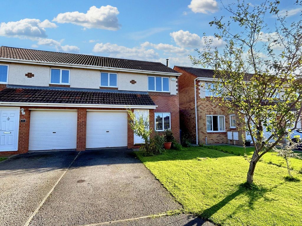 3 bed semi-detached house for sale in Chillingham Grove, Peterlee SR8, £195,000