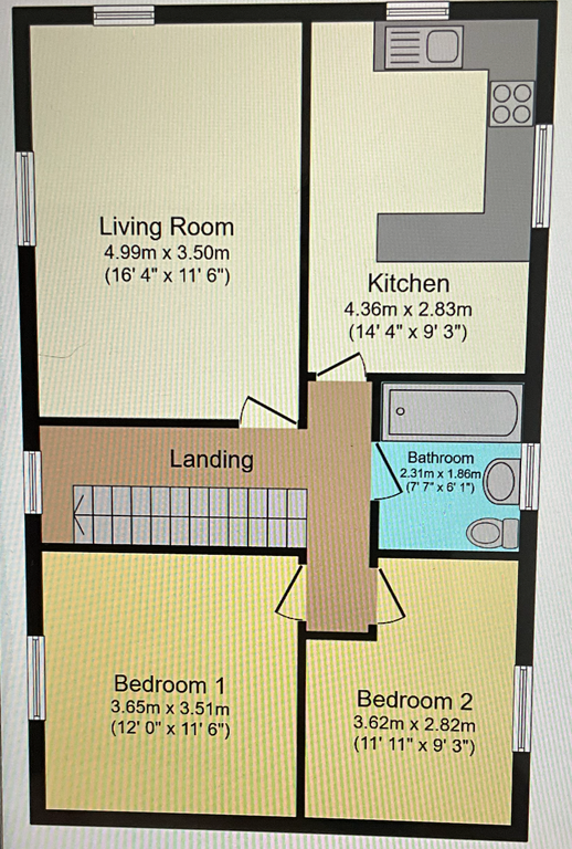 2 bed flat for sale in Caer Gynydd Road, Waunarlwydd, Swansea SA5, £105,000