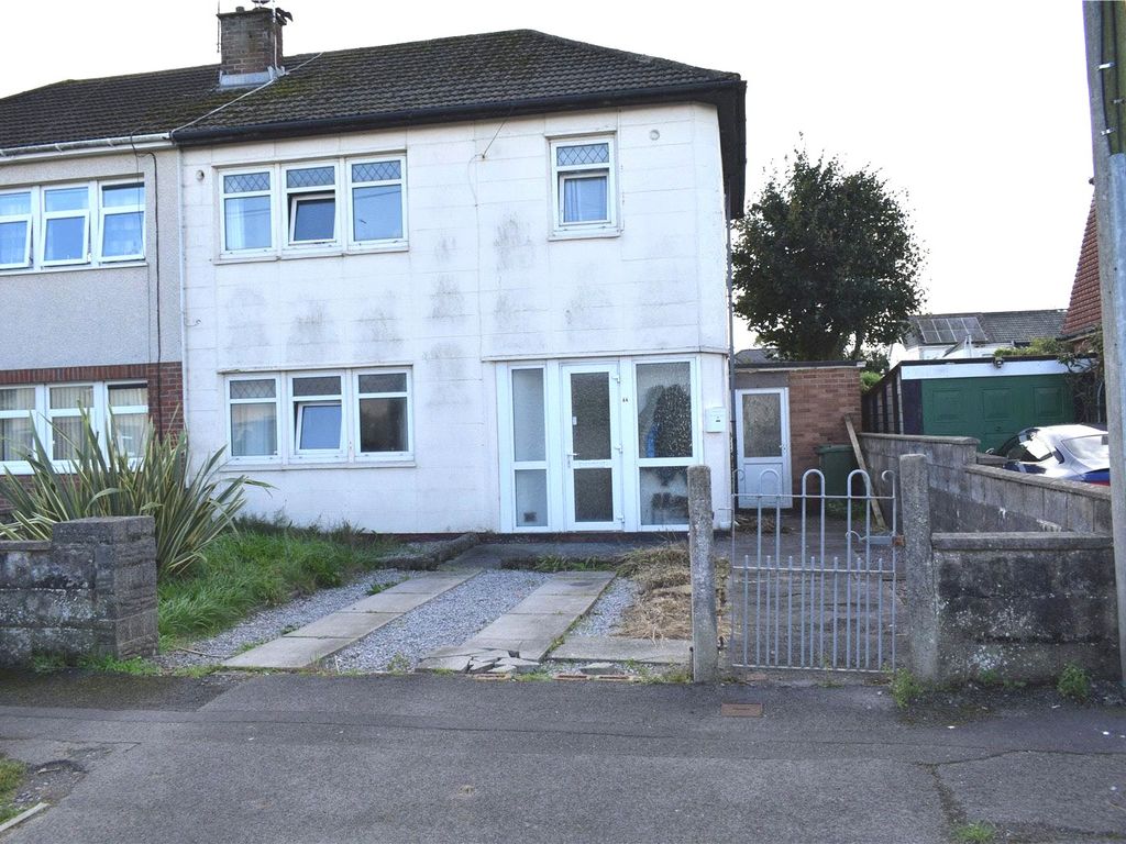 3 bed semi-detached house for sale in Heol Degwm, North Cornelly, Bridgend CF33, £115,000