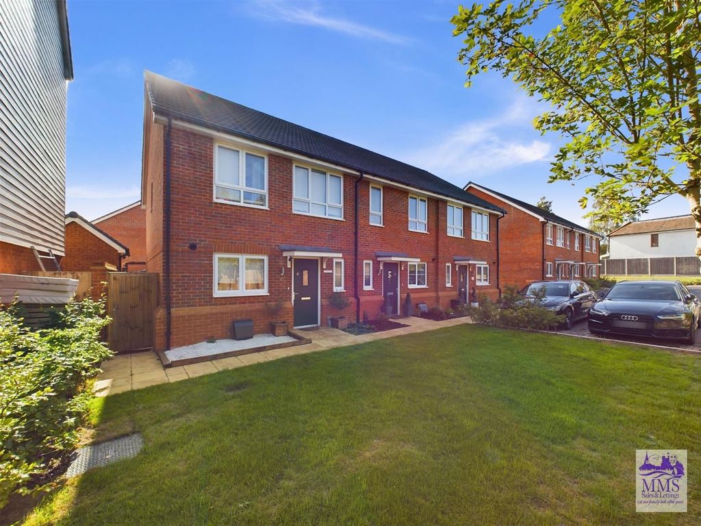 2 bed terraced house for sale in Vickers Close, Hoo, Rochester ME3, £290,000