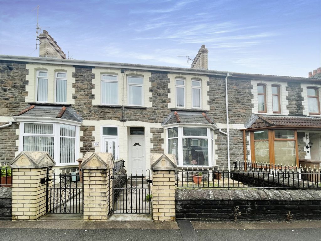 3 bed terraced house for sale in Plasturtwyn Terrace, Wingfield Crescent, Llanbradach, Caerphilly CF83, £170,000