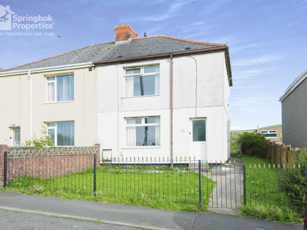 3 bed semi-detached house for sale in Pontlottyn Road, Bargoed, Mid Glamorgan CF81, £90,000