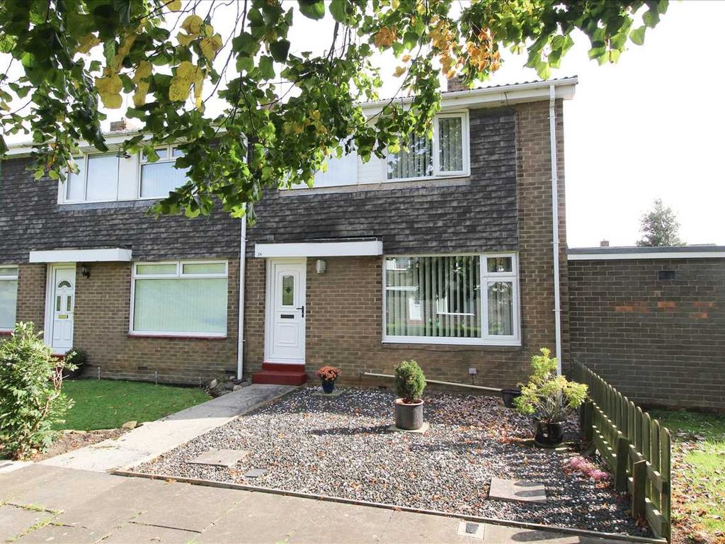 3 bed terraced house for sale in Monkside, Stonelaw Dale, Cramlington NE23, £140,000