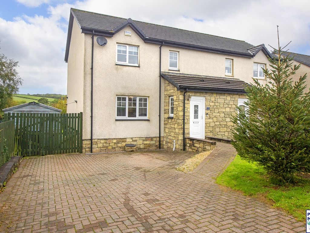 3 bed semi-detached house for sale in Purclewan Crescent, Dalrymple KA6, £144,995