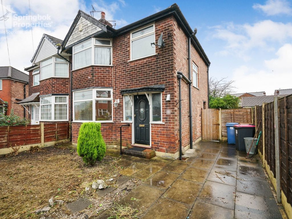 3 bed semi-detached house for sale in Leamington Road, Manchester, Greater Manchester M30, £195,000
