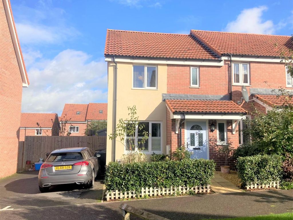 3 bed end terrace house for sale in Myrtlebury Way, Hill Barton, Exeter EX1, £299,500