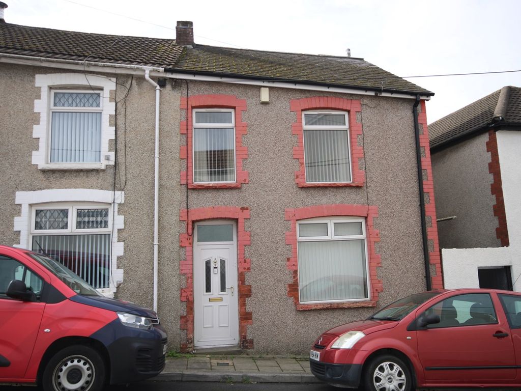 3 bed end terrace house for sale in West Avenue, Maesycwmmer, Hengoed CF82, £137,500