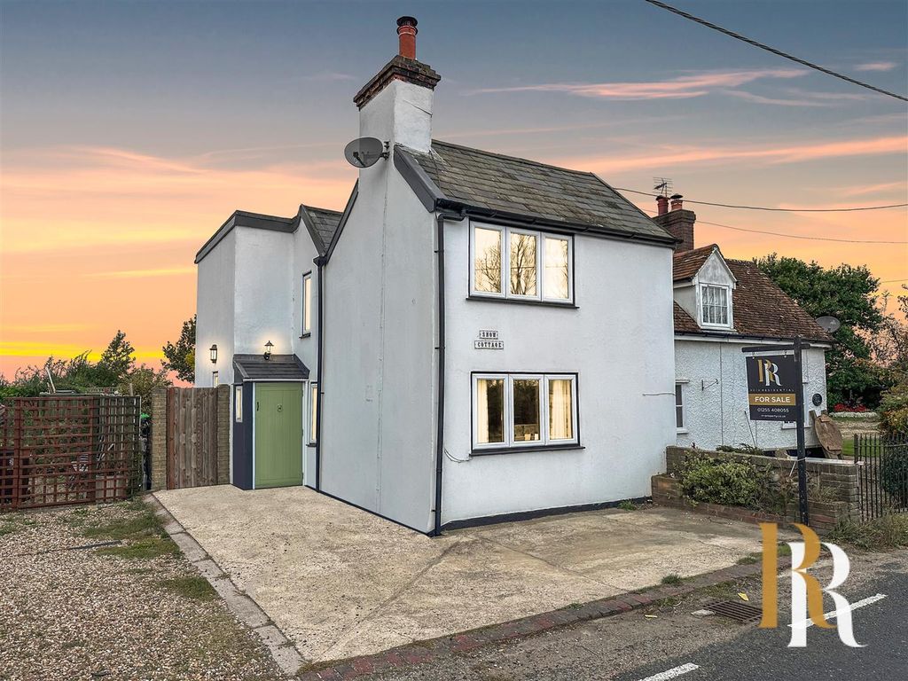 3 bed detached house for sale in Clacton Road, Horsley Cross, Manningtree CO11, £325,000