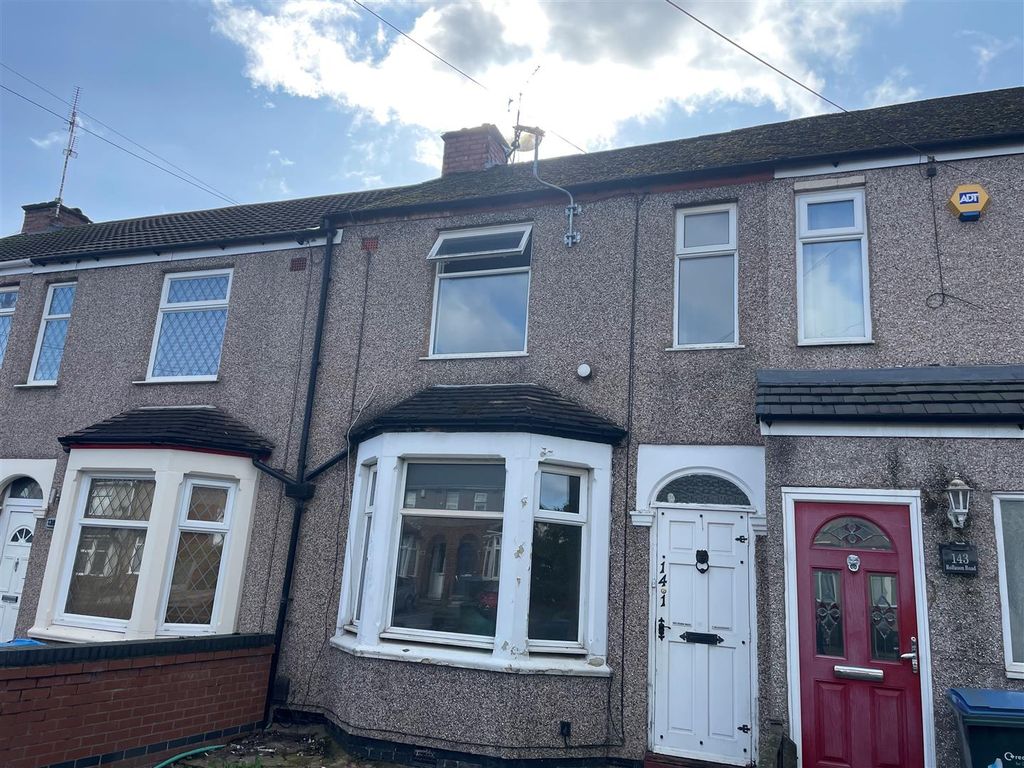 2 bed terraced house for sale in Rollason Road, Radford, Coventry CV6, £150,000