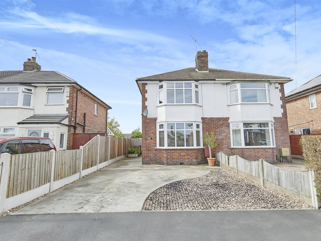 2 bed semi-detached house for sale in Huntley Avenue, Spondon, Derby DE21, £215,000