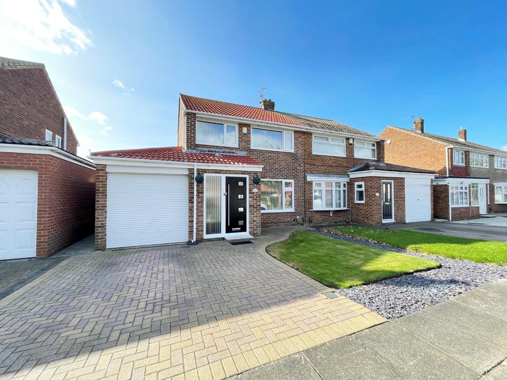 3 bed semi-detached house for sale in Lingdale Drive, Hartlepool TS25, £190,000